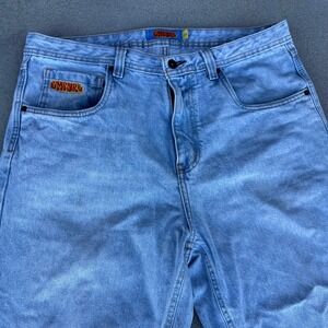Empyre Men Size 34 Light Wash Denim Jeans Baggy Wide Leg Relax Fit